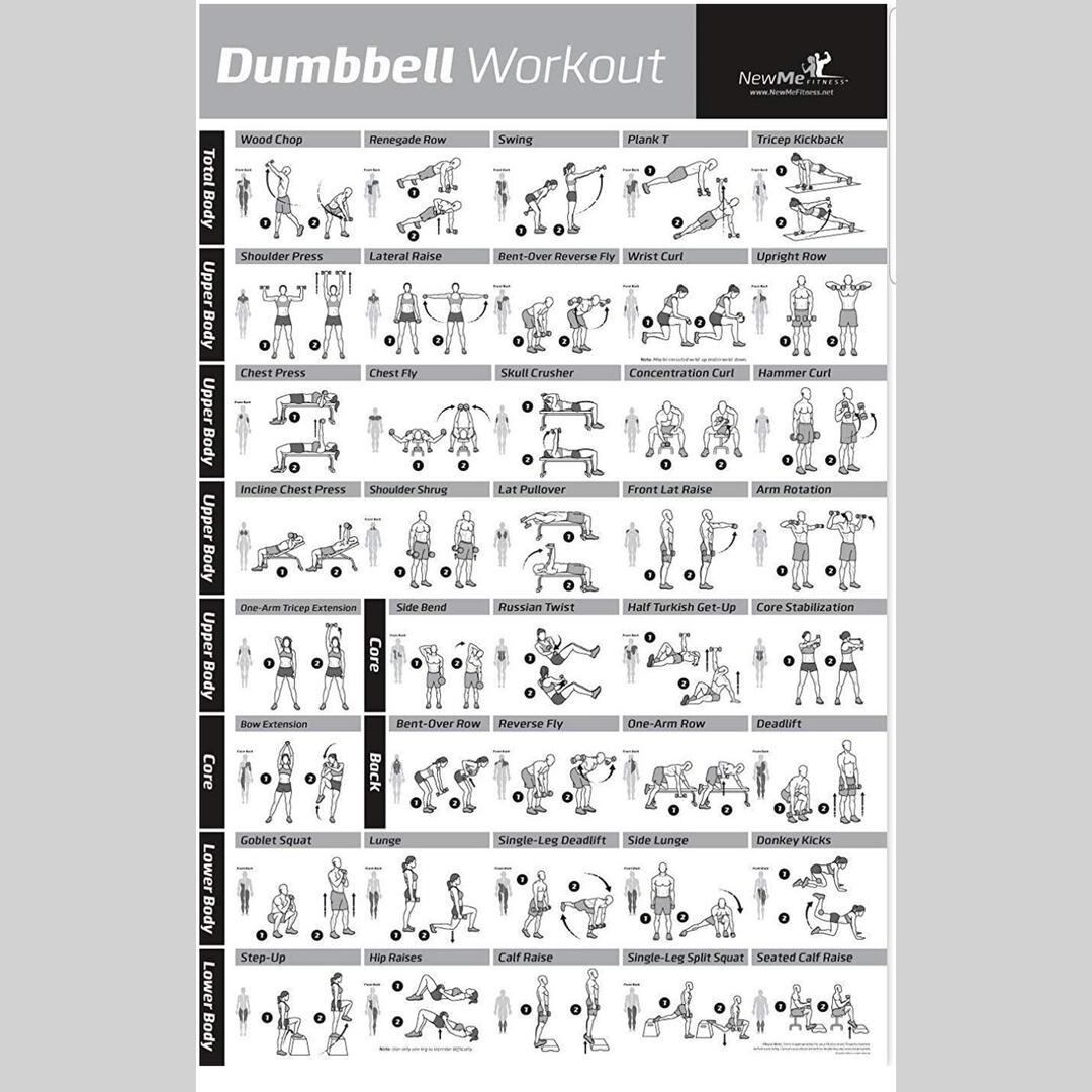 A guide to workout with only dumbells.