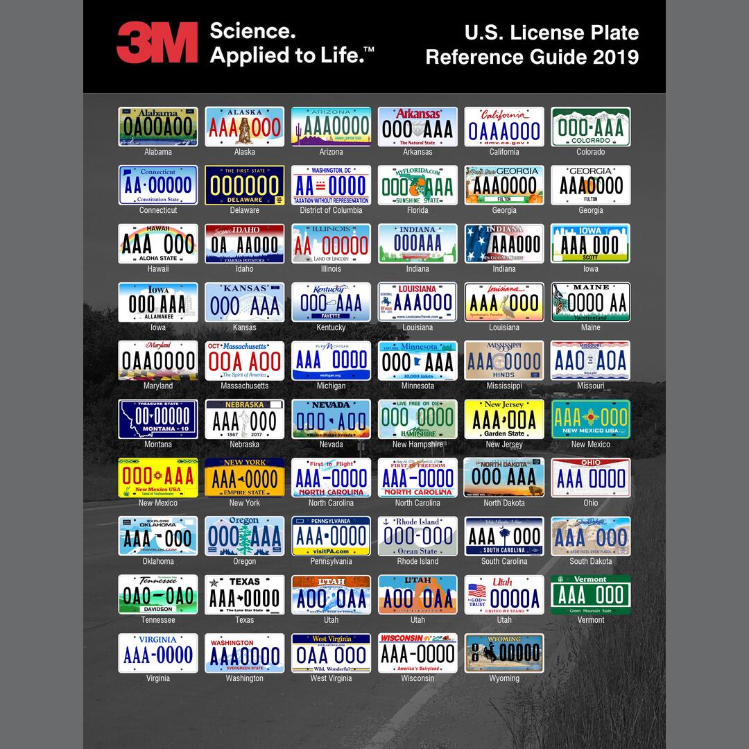 US State License Plate Guide - Just in time for your next road trip