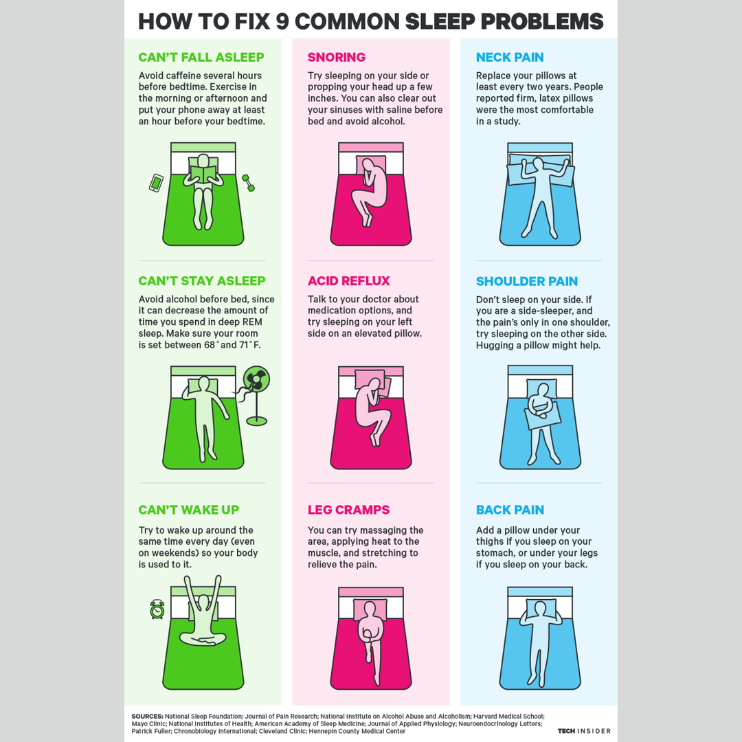 How to Fix Common Sleep Problems
