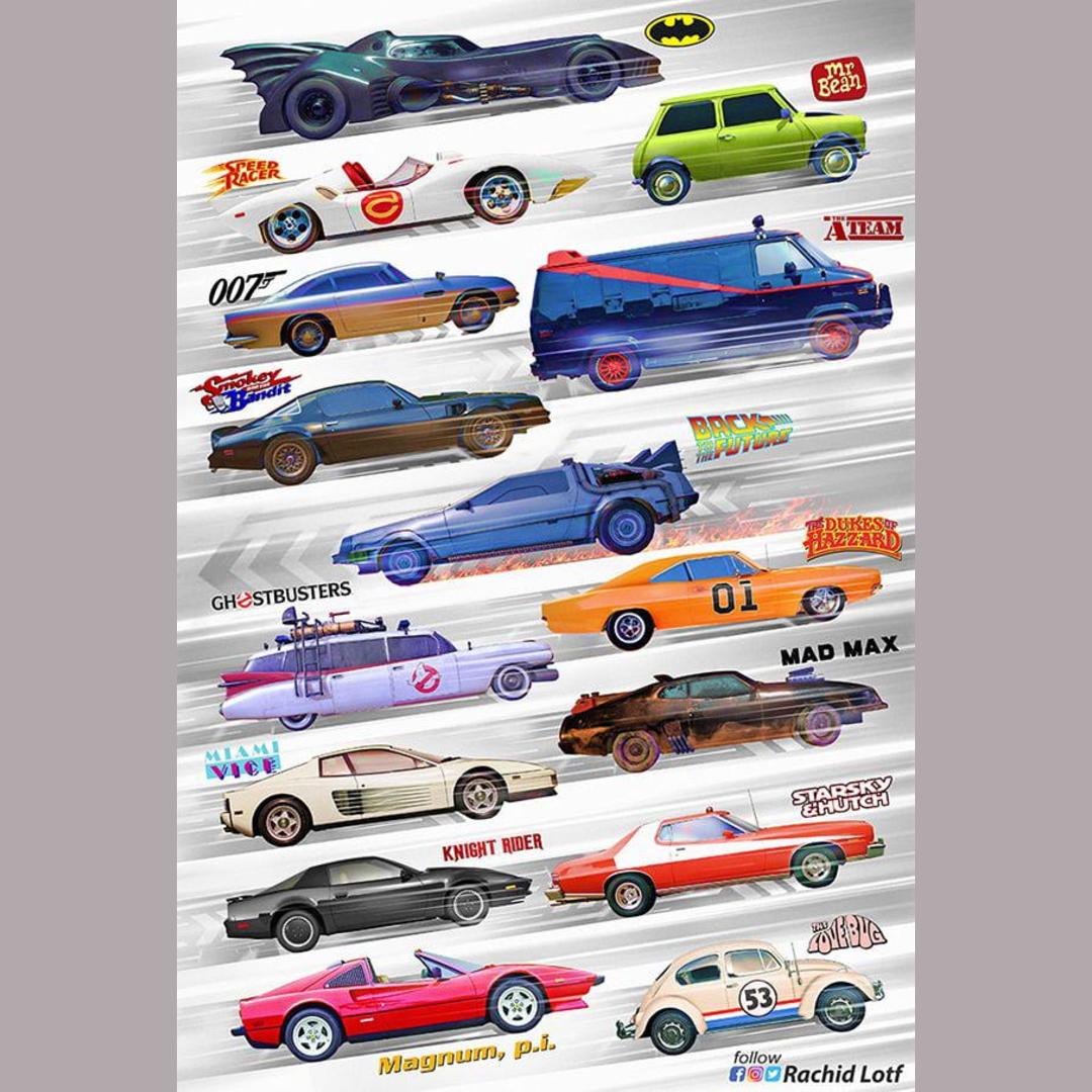 Iconic cars of movies/series