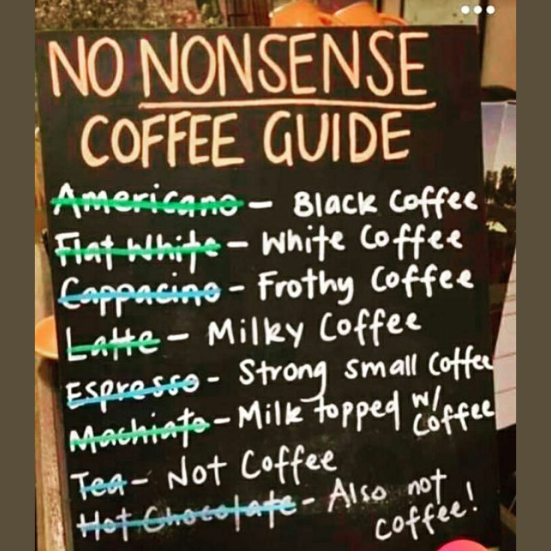 Pretty useful coffee guide