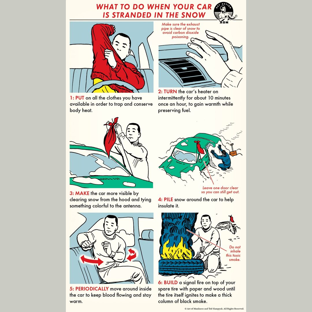 What to do when your car is stranded in the snow