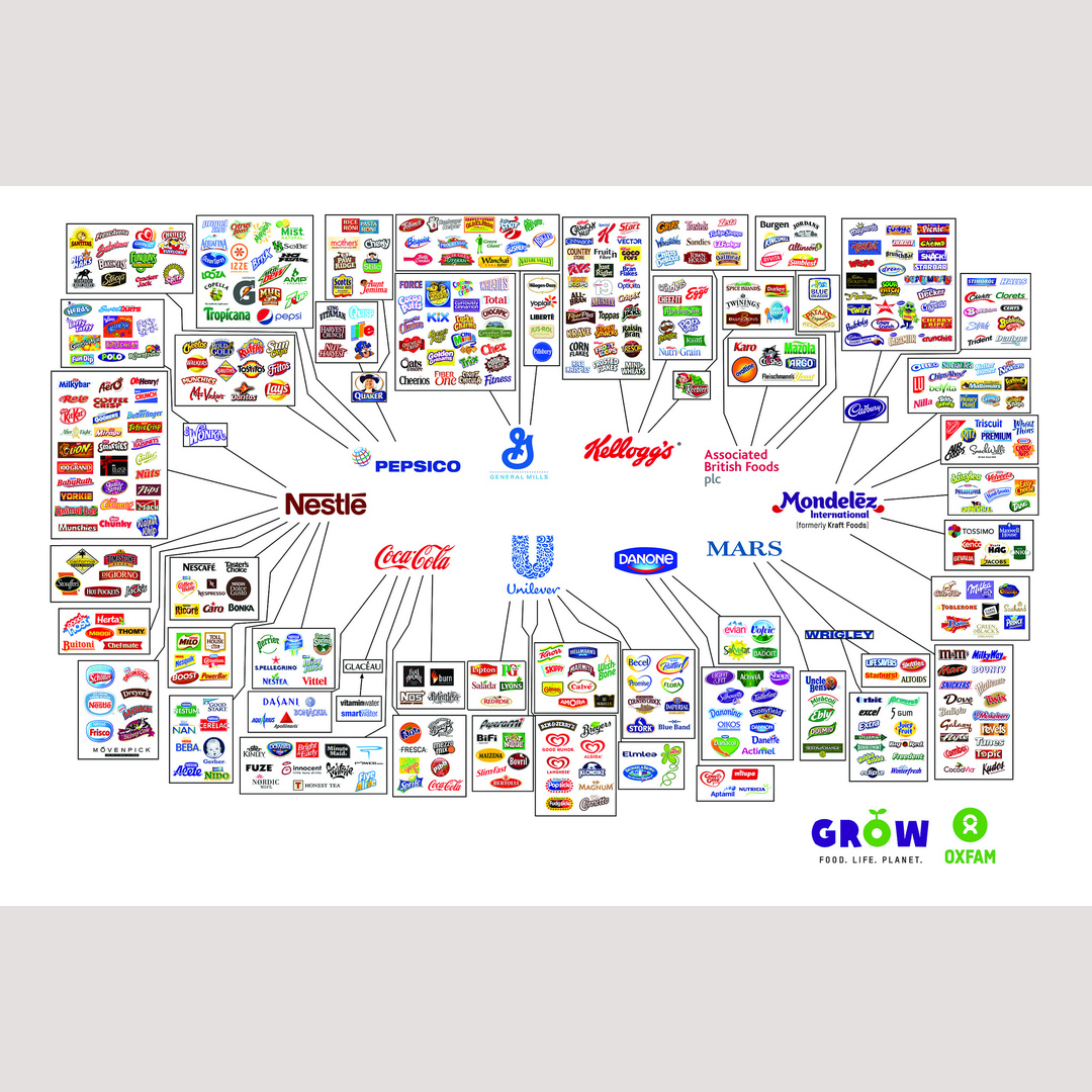Oxfam s famous infographic about big 10 food companies