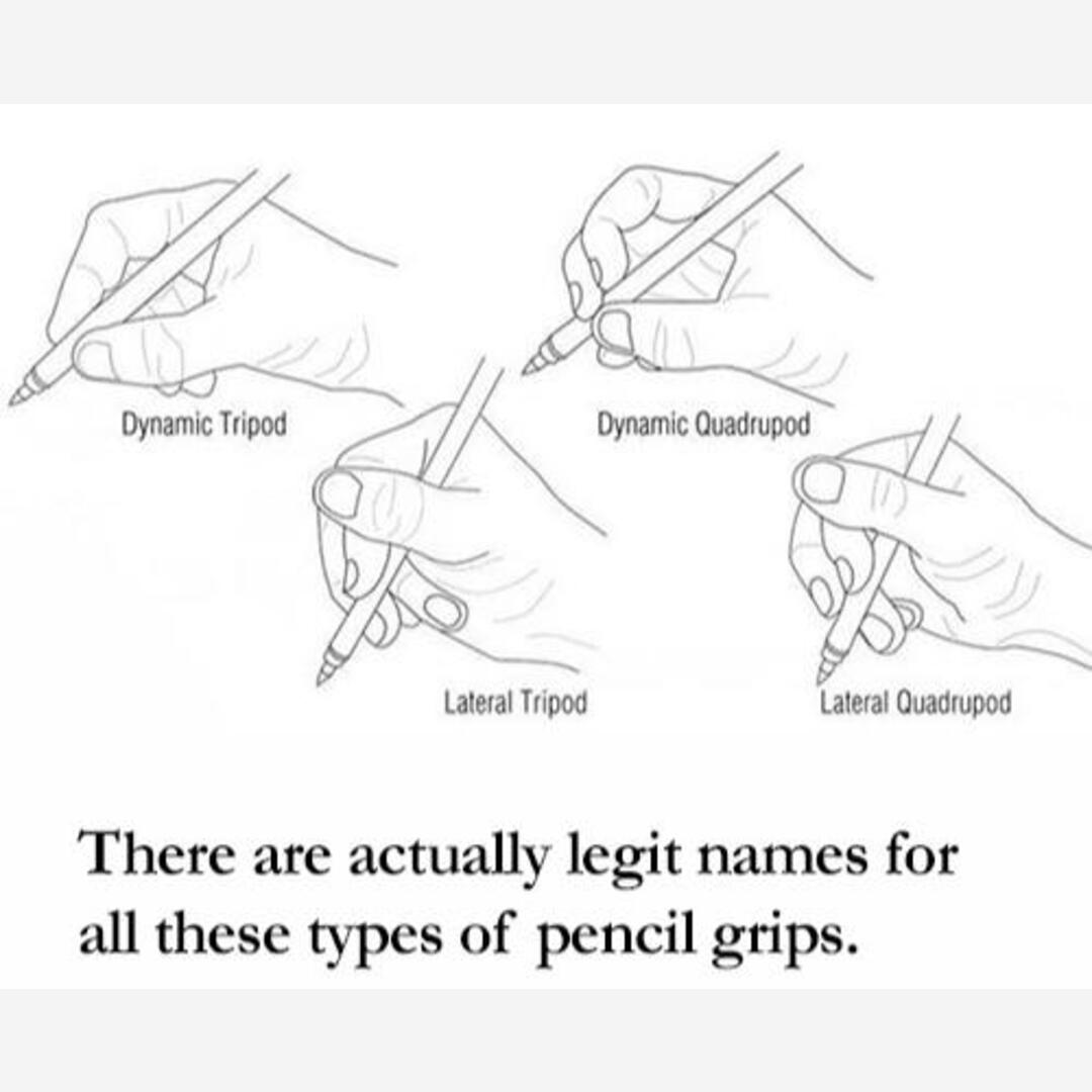 Types of pencil grip