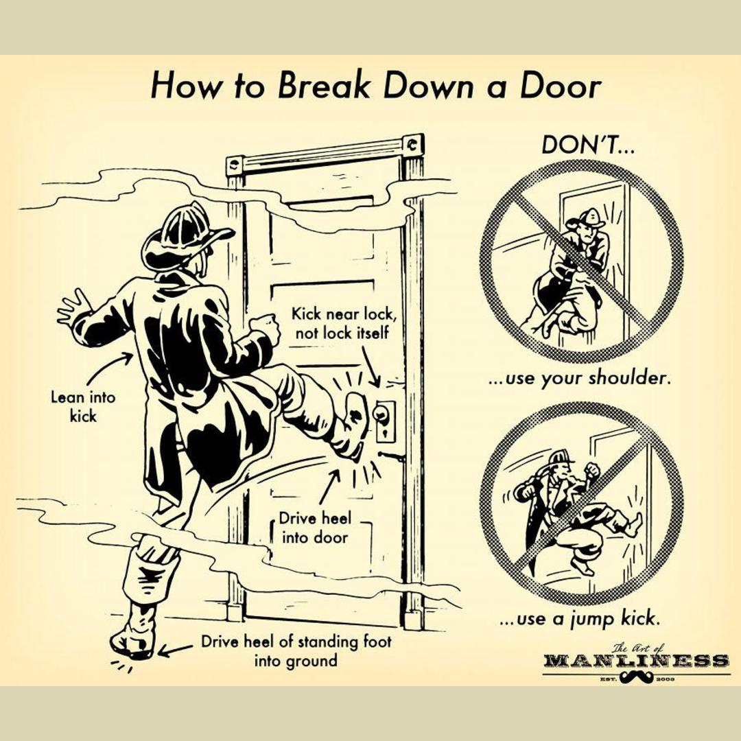 How to break down a door