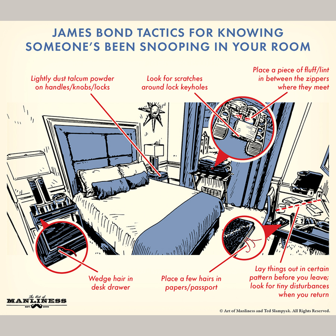 James Bond’s Tactics for Figuring Out If Someone’s Been Snooping in Your Room 🕵️‍♂️