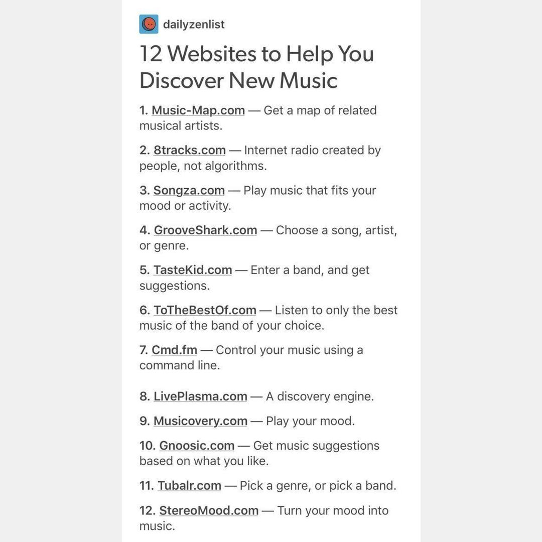 if you’re like me and need more than 7 songs to listen to