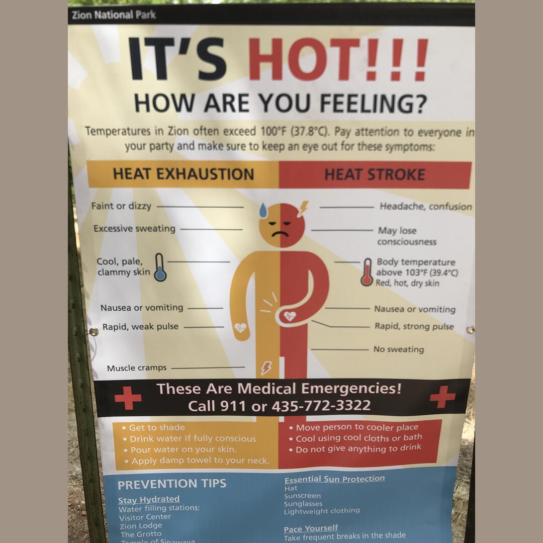 Determining heat exhaustion vs heat stoke