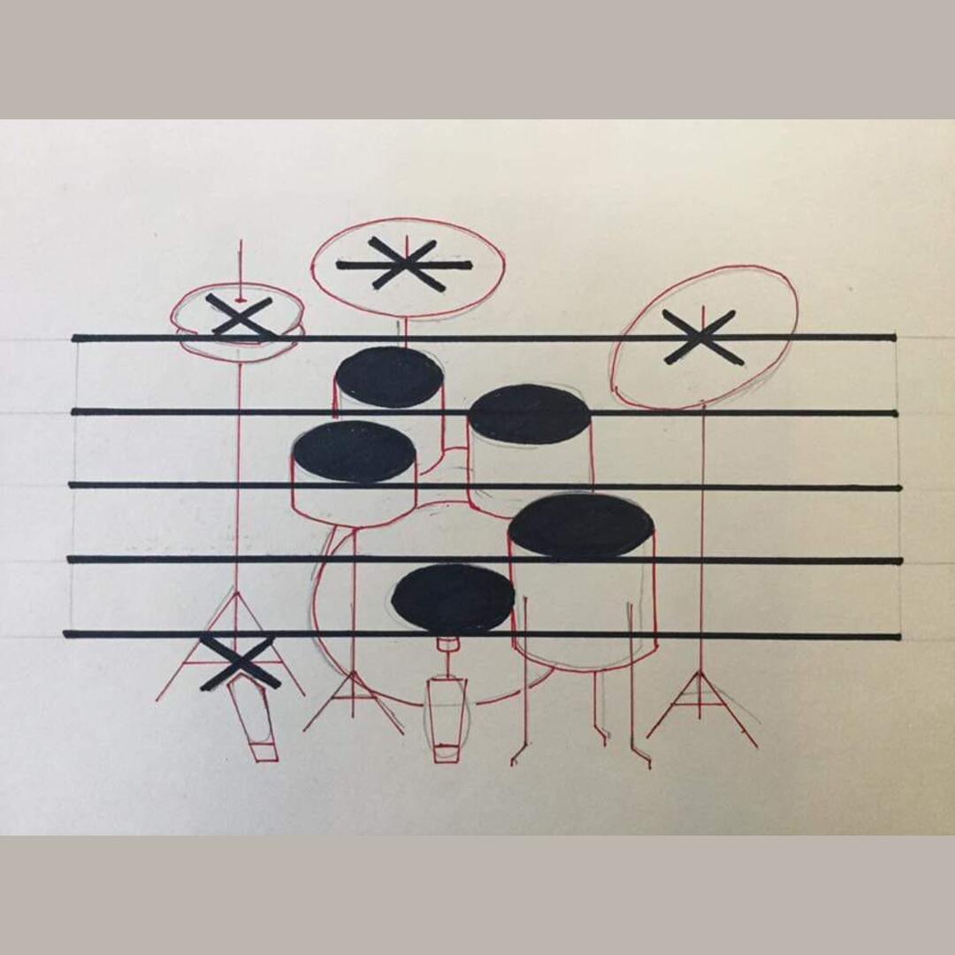 For reading sheet music for drums.