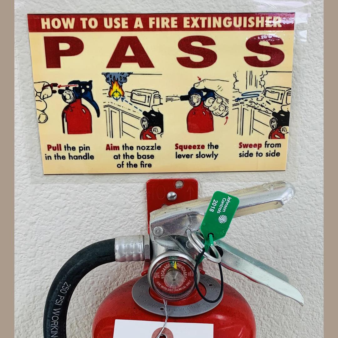 How to use a Fire Extinguisher: P A S S