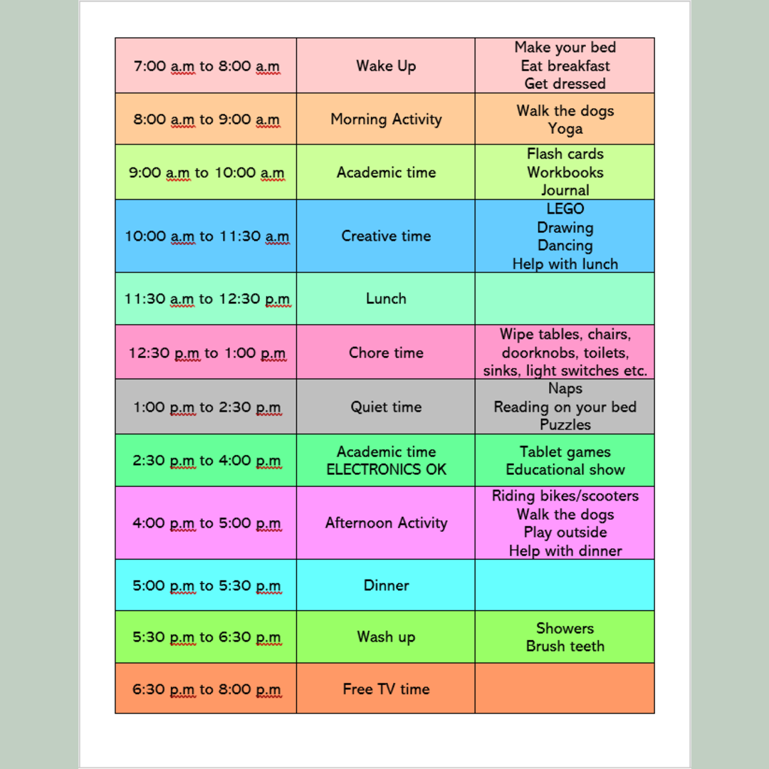 For anyone suddenly spending a lot more time at home with their young children