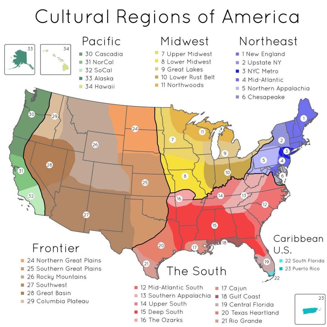 Cultural Regions in America