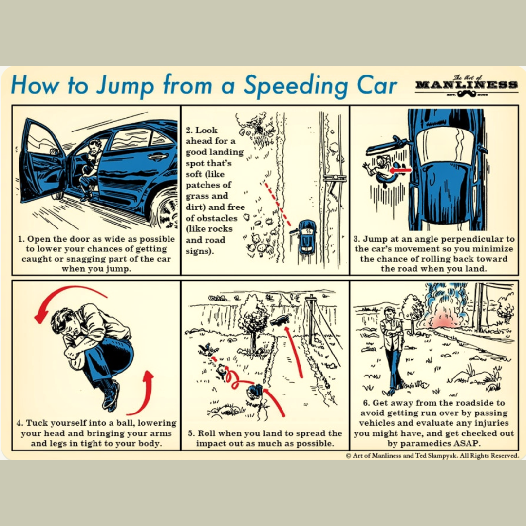 How to Jump from a Speeding Car